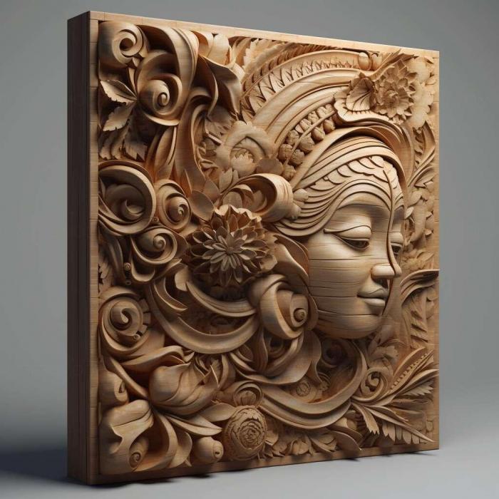 نموذج ثلاثي الأبعاد لآلة CNC 3D Art 